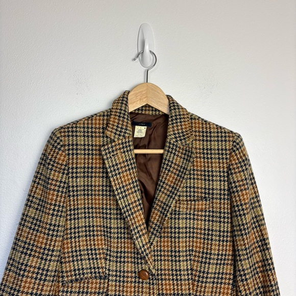 J. Crew Wool Tweed Houndstooth Blazer Size Women’s 4 - Picture 2 of 13